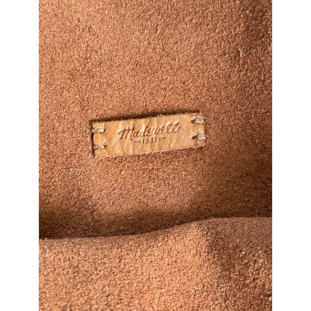Madewell McCarren Leather Tote Caramel Shoulder Bag Double Strap Minimalist - Picture 5 of 7